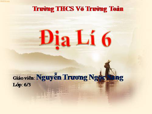 Bài 23. Sông và hồ
