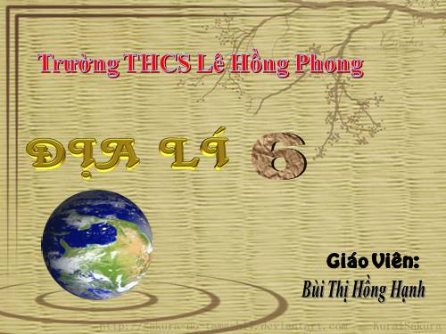 Bài 7. Sự vận động tự quay quanh trục của Trái Đất và các hệ quả