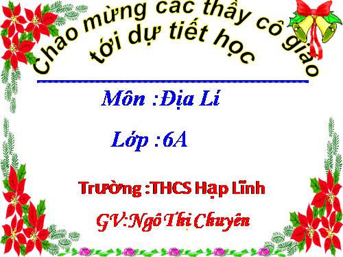 Bài 4. Phương hướng trên bản đồ. Kinh độ, vĩ độ và tọa độ địa lí