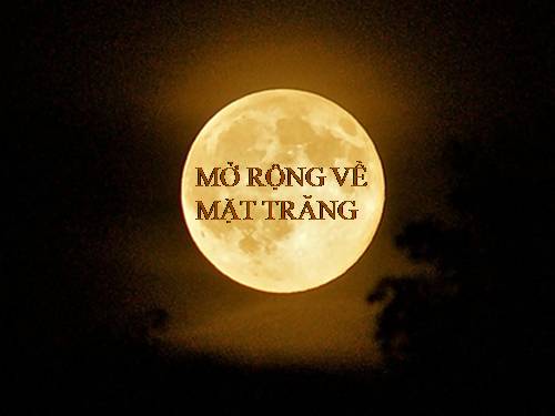 Mở rộng về Mặt trăng