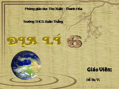 Bài 7. Sự vận động tự quay quanh trục của Trái Đất và các hệ quả