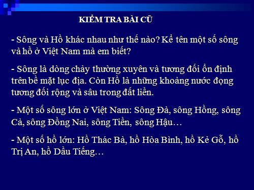 Bài 24. Biển và đại dương