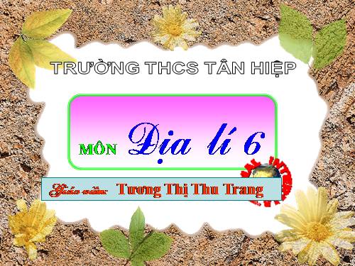 Bài 13. Địa hình bề mặt Trái Đất