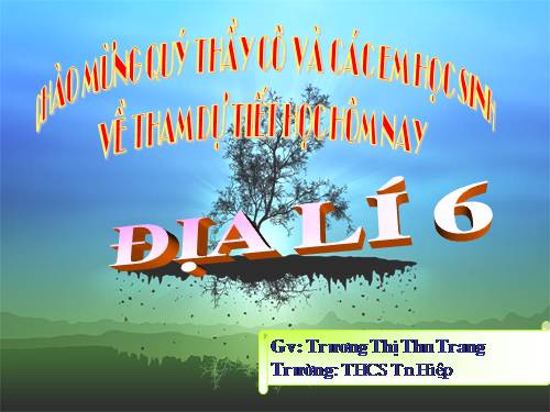Bài 14. Địa hình bề mặt Trái Đất (tiếp theo)