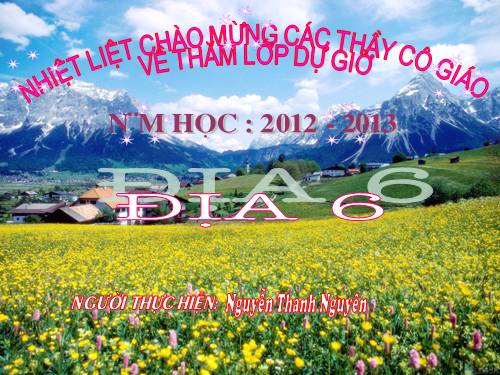 Bài 14. Địa hình bề mặt Trái Đất (tiếp theo)
