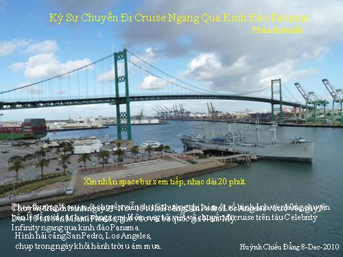 KÝ SỰ QUA KÊNH ĐÀO PANMA