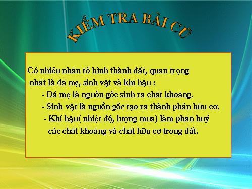 Bài 27. Lớp vỏ sinh vật. Các nhân tố ảnh hưởng đến sự phân bố thực, động vật trên Trái Đất