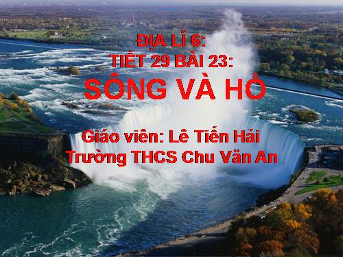 Bài 23. Sông và hồ