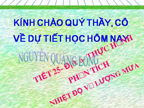 Bài 21. Thực hành : Phân tích biểu đồ nhiệt độ, lượng mưa