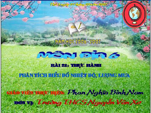 Bài 21. Thực hành : Phân tích biểu đồ nhiệt độ, lượng mưa