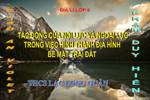 Bài 12. Tác động của nội lực và ngoại lực trong việc hình thành địa hình bề mặt Trái Đất