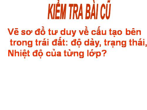 Bài 10. Cấu tạo bên trong của Trái Đất