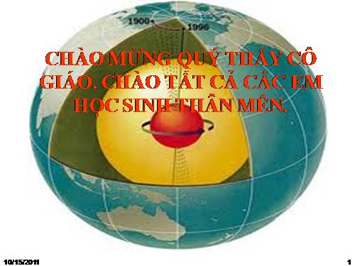 Bài 10. Cấu tạo bên trong của Trái Đất