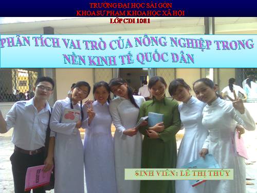 địa lí nông nghiêp
