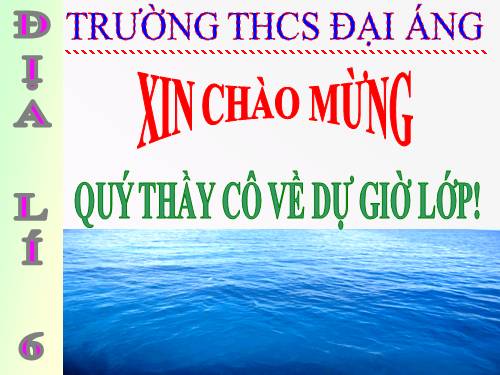 Bài 23. Sông và hồ