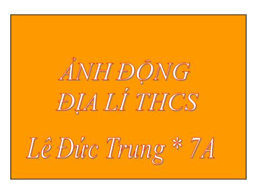 Ảnh động Địa Lí