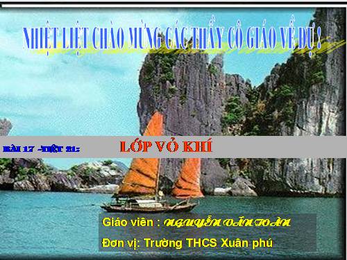 Bài 17. Lớp vỏ khí