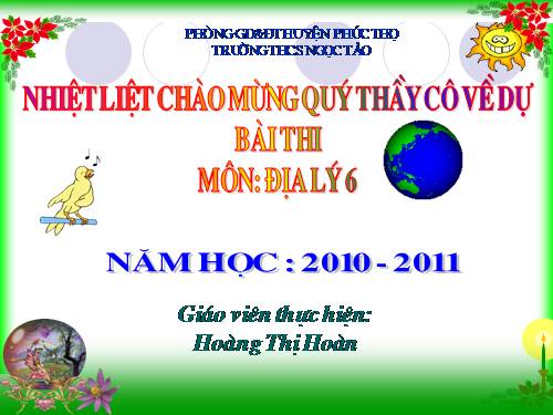 Bài 14. Địa hình bề mặt Trái Đất (tiếp theo)