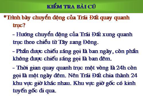 Bài 8. Sự chuyển động của Trái Đất quanh Mặt Trời