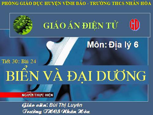Bài 24. Biển và đại dương