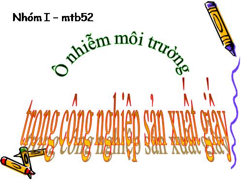 ô nhiễm trong sản xuất giấy