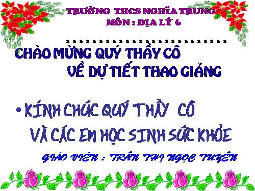 Bài 4. Phương hướng trên bản đồ. Kinh độ, vĩ độ và tọa độ địa lí