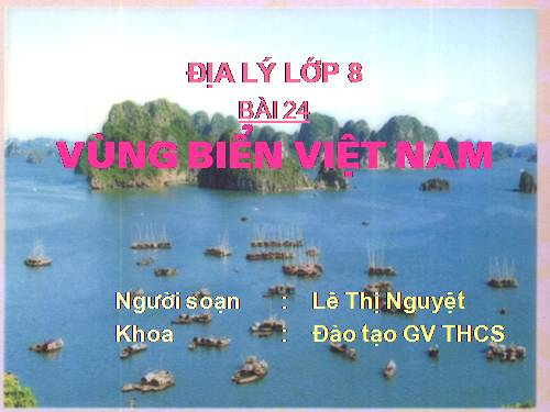 Bài 24. Biển và đại dương