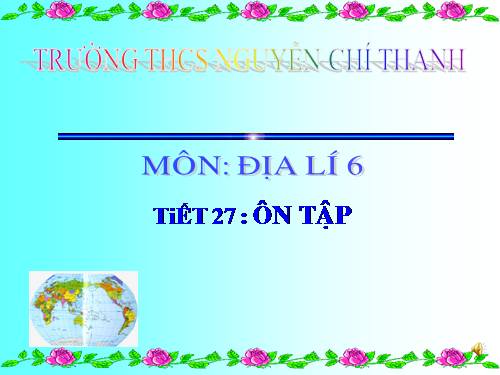 Tiết 27 ôn tâp