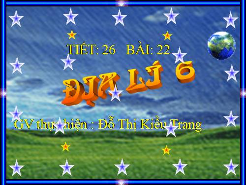 Bài 22. Các đới khí hậu trên Trái Đất