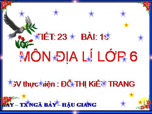 Bài 19. Khí áp và gió trên Trái Đất