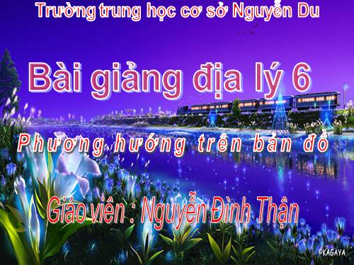 Bài 4. Phương hướng trên bản đồ. Kinh độ, vĩ độ và tọa độ địa lí