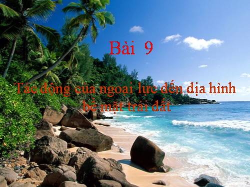 Bài 12. Tác động của nội lực và ngoại lực trong việc hình thành địa hình bề mặt Trái Đất