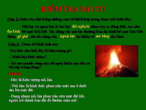 Bài 13. Địa hình bề mặt Trái Đất