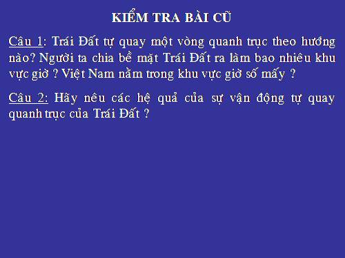 Bài 8. Sự chuyển động của Trái Đất quanh Mặt Trời