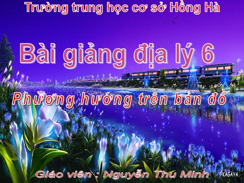 Bài 4. Phương hướng trên bản đồ. Kinh độ, vĩ độ và tọa độ địa lí