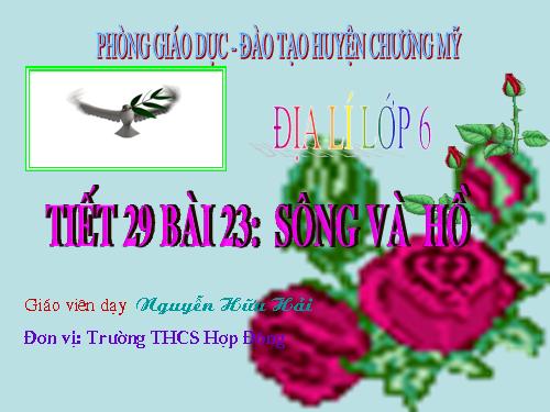 Bài 23. Sông và hồ