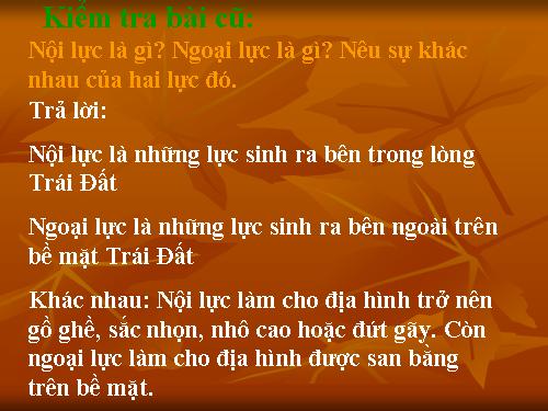 Bài 13. Địa hình bề mặt Trái Đất