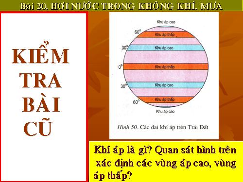 Bài 20. Hơi nước trong không khí. Mưa