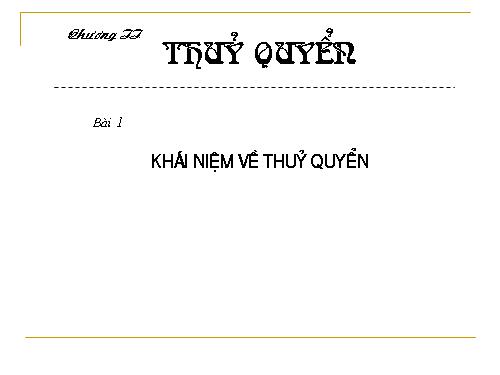 khái niệm thủy quyển