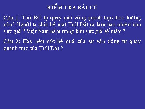 Bài 8. Sự chuyển động của Trái Đất quanh Mặt Trời