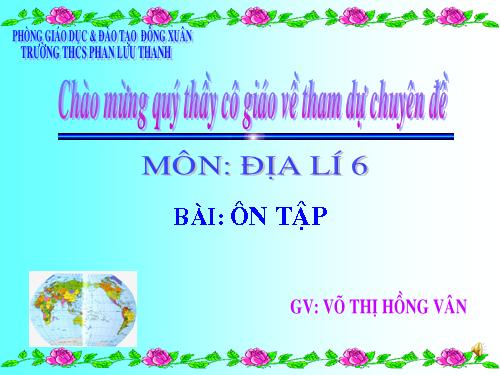 Tiết 27: Ôn tập