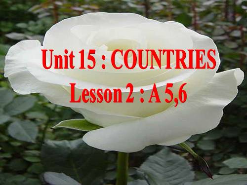 Unit 15. Countries