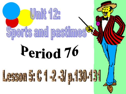 Unit 12. Sports and pastimes