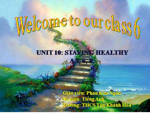 Unit 10. Staying healthy