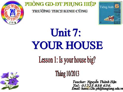 Unit 7. Your house