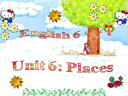 Unit 6. Places