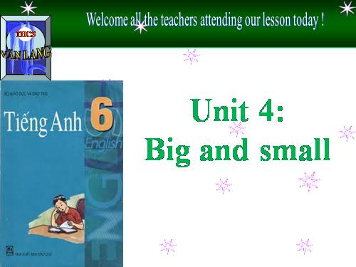 Unit 4. Big or small?