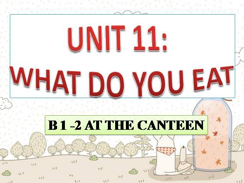 Unit 11. What do you eat?