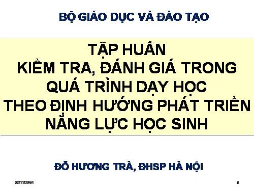 ĐỊNH HƯỚNG ĐỔI MỚI SINH HOẠT TỔ CM