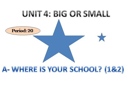 Unit 4. Big or small?